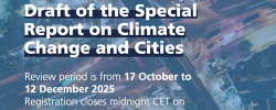 El IPCC abre el registro para expertos que quieran revisar el borrador del Informe Especial sobre Cambio Climático y Ciudades. El IPCC abre el registro para expertos que quieran revisar el borrador del Informe Especial sobre Cambio Climático y Ciudades.