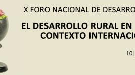 X Foro Nacional de Desarrollo Rural