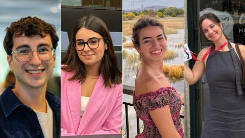 De izquierda a derecha, Rodrigo Guerrero, Marina Estrada, Elena Olmos y Paula Valdelvira. Fotomontaje de EFEverde con imágenes cedidas por los protagonistas. De izquierda a derecha, Rodrigo Guerrero, Marina Estrada, Elena Olmos y Paula Valdelvira. Fotomontaje de EFEverde con imágenes cedidas por los protagonistas.