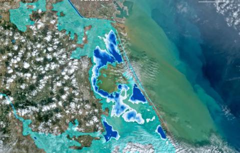 Extensión de las inundaciones provocadas por la dana según el sistema Copernicus.