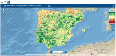 Imagen del visor el día 15 de agosto de 2025